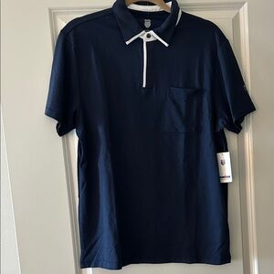 NWT KSwiss X Ironman Navy Polo Shirt size Med